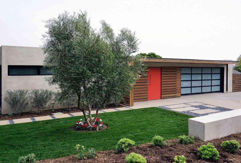 ایده های محوطه سازی برای خانه های مدرن اواسط قرن - محوطه سازی حیاط کوچک